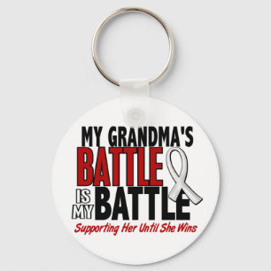 My Battle Too 1 Grandma BONE / LUNG CANCER Key Ring