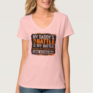 My Battle Too 2 Leukaemia Daddy T-Shirt
