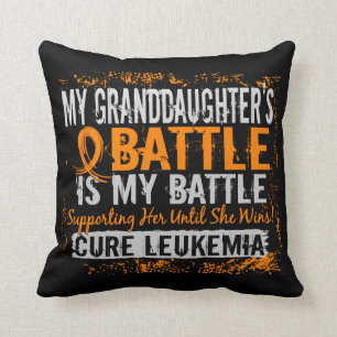 My Battle Too 2 Leukaemia Granddaughter Cushion