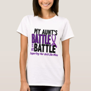 My Battle Too Aunt Pancreatic Cancer T-Shirt