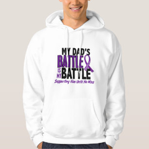 My Battle Too Dad Pancreatic Cancer Hoodie