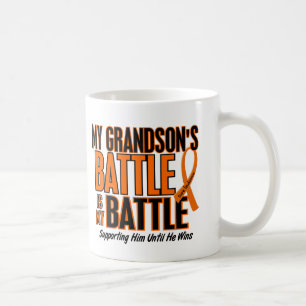 My Battle Too Grandson Leukaemia Coffee Mug
