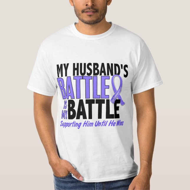 My Battle Too Husband Oesophageal Cancer T-Shirt (Front)