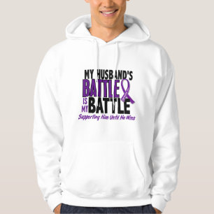 My Battle Too Husband Pancreatic Cancer Hoodie