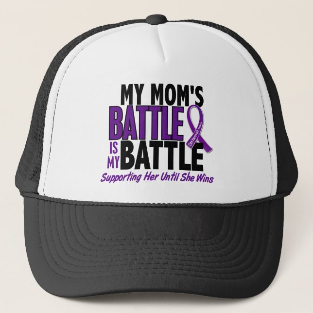 My Battle Too Mum Pancreatic Cancer Trucker Hat (Front)