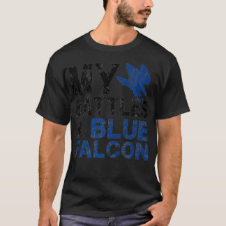 My Battles A Blue Falcon Premium  T-Shirt