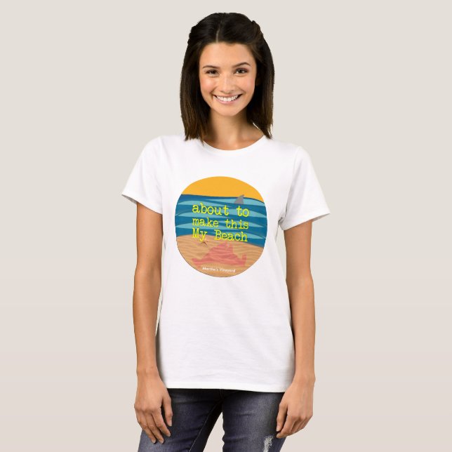 My Beach! Martha's Vineyard Ladies Tee (Front Full)