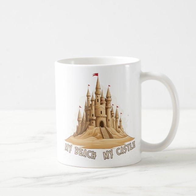 My Beach, My Sandcastle Coffee Mug (Right)