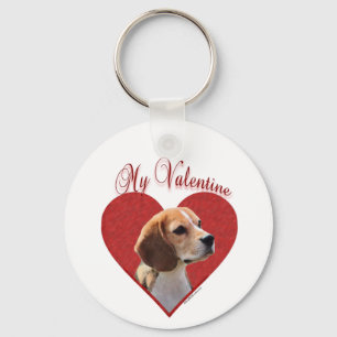 My Beagle Valentine Key Ring