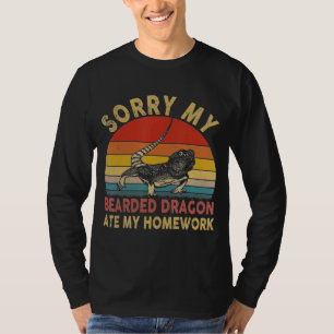 My Bearded Dragon Ate My Homework Student T-Shirt