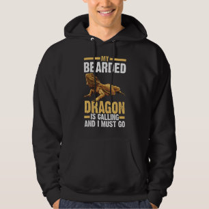 My Bearded Dragon Is Calling Reptiles Hoodie