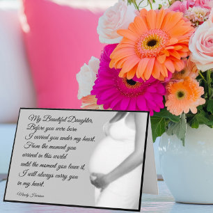 My Beautiful Daughter From Mum Pregnancy Quote Card