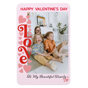 My Beautiful Family Photo Magnet, Valentine's Day Magnet