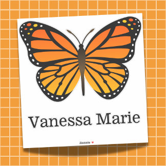 My Beautiful Personalised Monarch Butterfly Decal