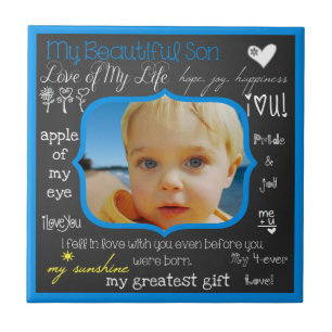My Beautiful Son Photo Tile