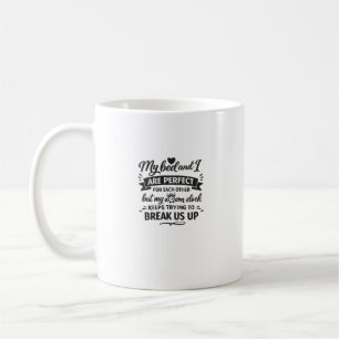 My Bed And I Funny Sleep Typography Quote Coffee Mug