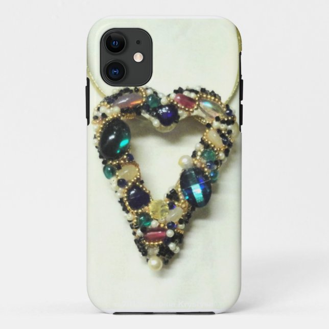 MY BEDAZZLED HEART! PHONE CASE (Back)