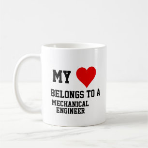 My Belongs To A Mechanical Engineer  Coffee Mug