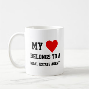 My Belongs To A Real Estate Agent  Coffee Mug