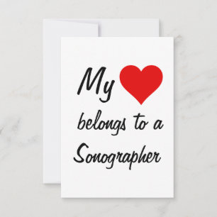 My Belongs To A Sonographer Card