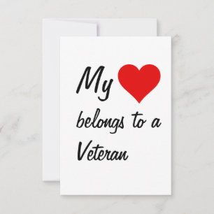 My Belongs To A Veteran Card