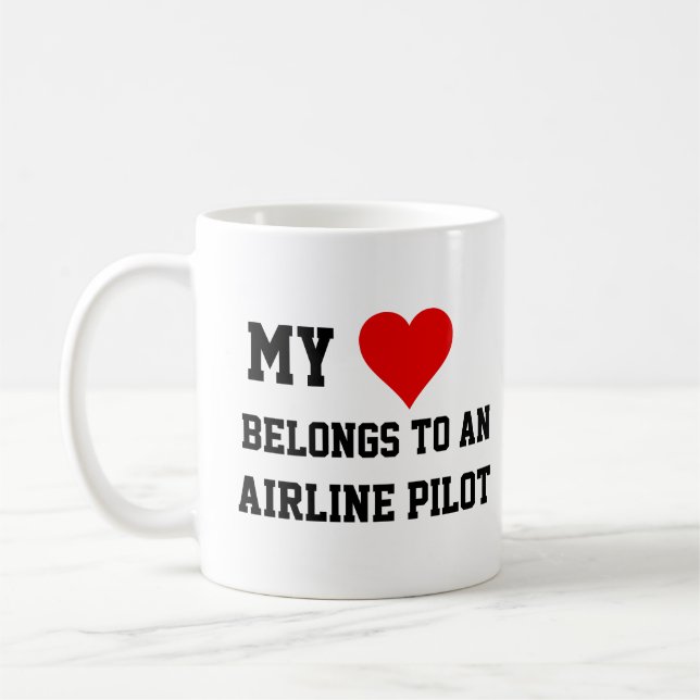 My Belongs To An Airline Pilot Mug (Left)