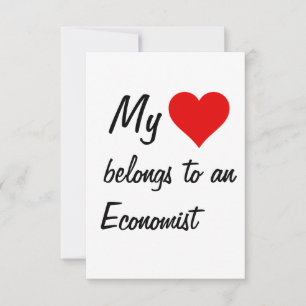 My Belongs To An Economist Card