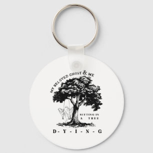 My Beloved Ghost & Me Sitting In A Tree Dying Key Ring