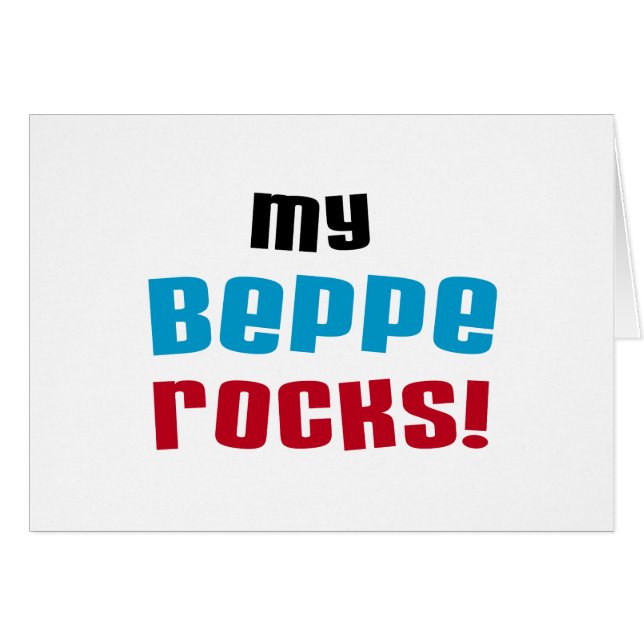 My Beppe Rocks T-shirts and Gifts (Front Horizontal)