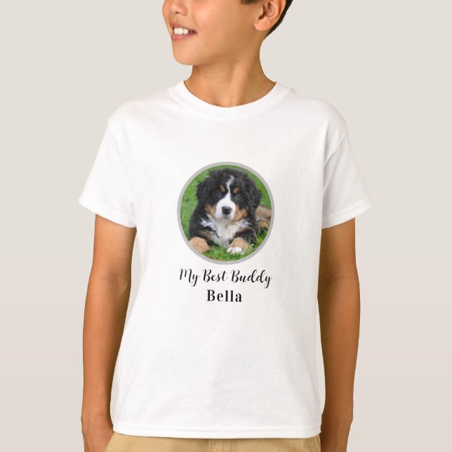My Best Buddy personalised dog photo T-Shirt (Front)