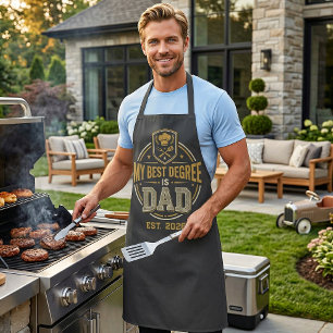 My Best Degree Is Dad Established Father's Day Apron