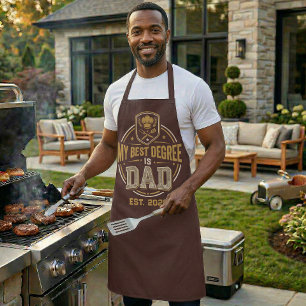 My Best Degree Is Dad Established Father's Day Apron