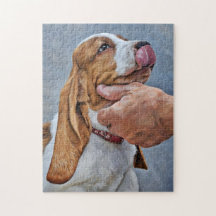 My Best Friend Basset Hound Jigsaw Puzzle