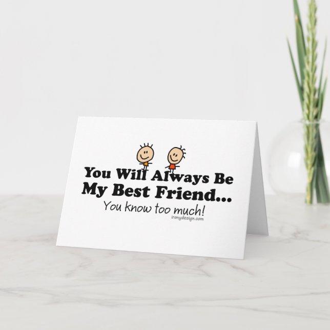 My Best Friend Card (Front)