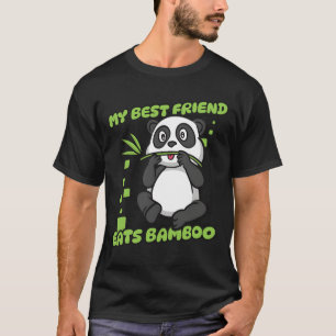 My Best Friend Eats Bamboo Panda Bear Friend vinta T-Shirt