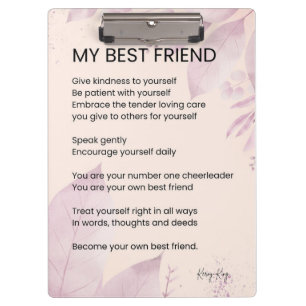 My Best Friend Encouragement Poem Poetry  Clipboard