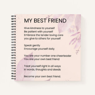 My Best Friend Encouragement Poem Poetry  Notebook