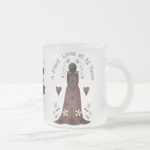 My Best Friend Frosted Glass Coffee Mug