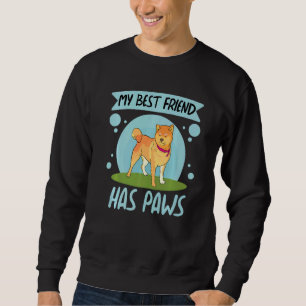 My Best Friend Has Paws Women Corgi Doggy Love BFF Sweatshirt