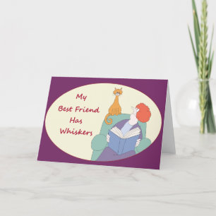 My Best Friend Has Whiskers Card