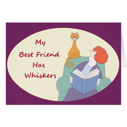 My Best Friend Has Whiskers Card