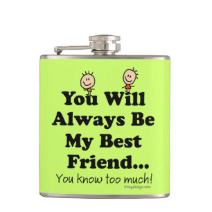 My Best Friend Hip Flask