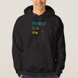 My Best Friend Is A Black Labrador Retriever Lab Hoodie