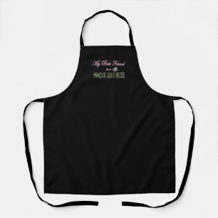 My Best Friend is a Soldier - Military Spouse Apron