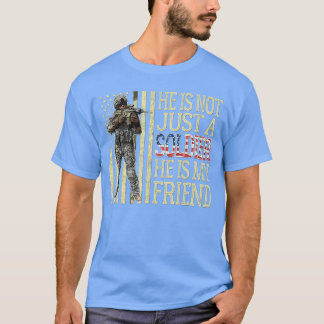 My Best Friend Is A Soldier Proud Army Friend Mili T-Shirt