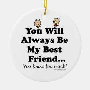 My Best Friend Keepsake Oranaments Ceramic Tree Decoration