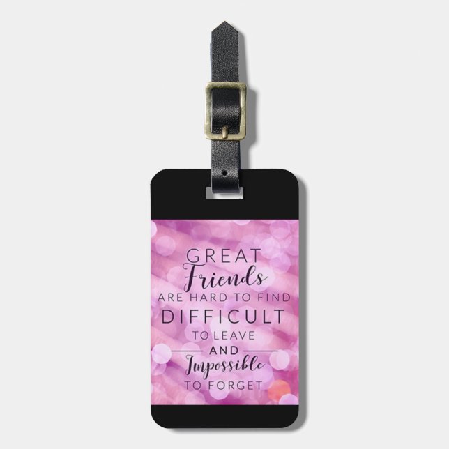 ***MY BEST FRIEND*** LUGGAGE TAG (Front Vertical)