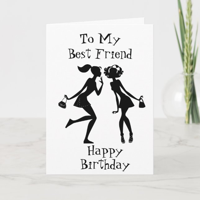 ***MY BEST FRIEND*** ON YOUR BIRTHDAY CARD (Front)
