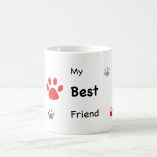 My Best Friend Paw Prints Coffee Mug