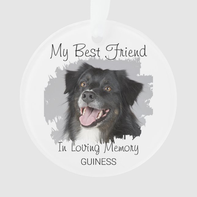 My Best Friend | Pet Memorial Ornament (Front)